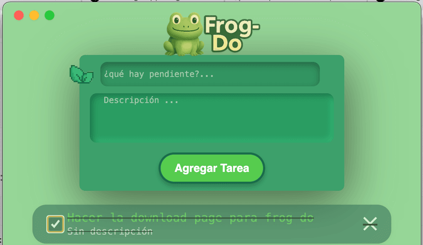Vista previa de la app